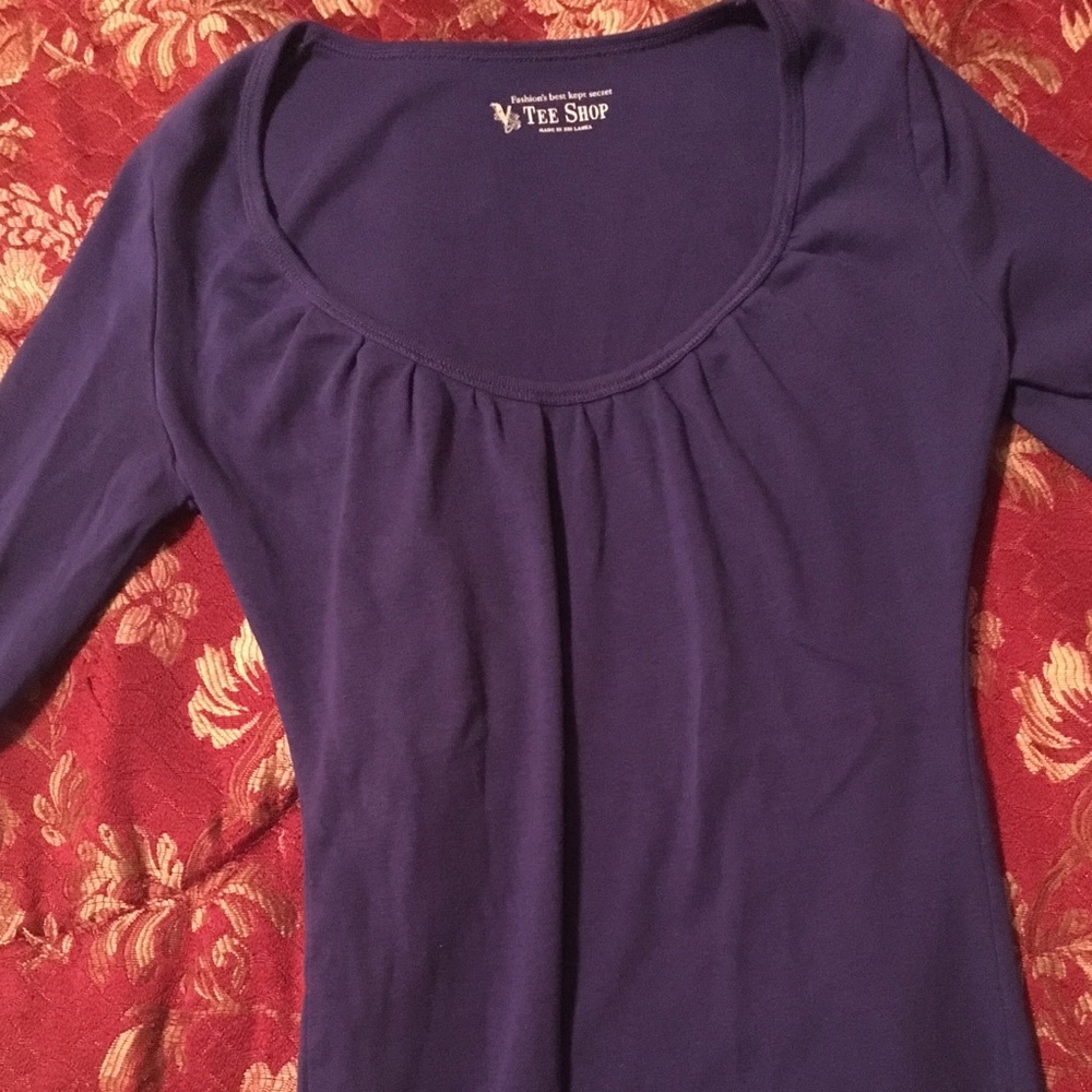 Purple long sleeve tee